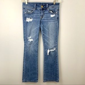 🦅American Eagle Distressed Boot Cut Jeans